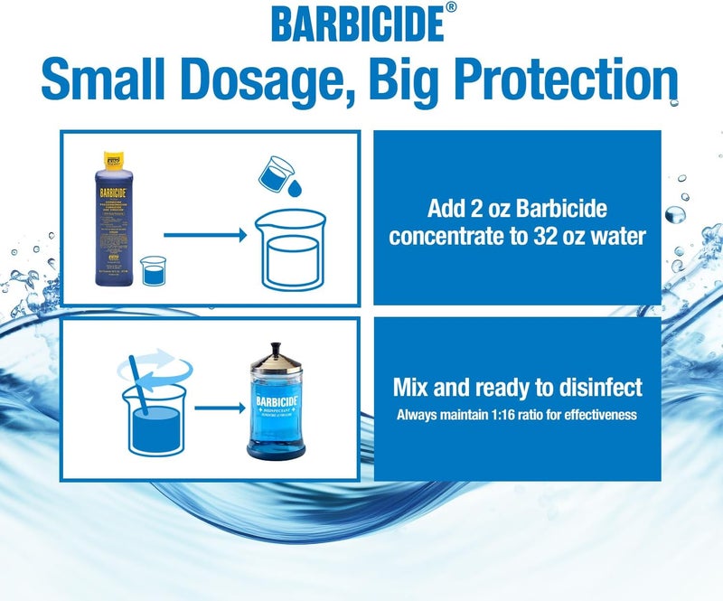 Barbicide Disinfectant Jar, Midsize, Original Version, 21 oz - Image 4